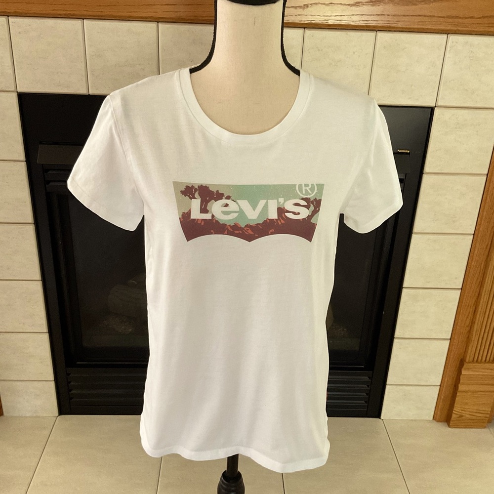 Levi’s Logo Crew Neck T-Shirt, Women’s Sz M